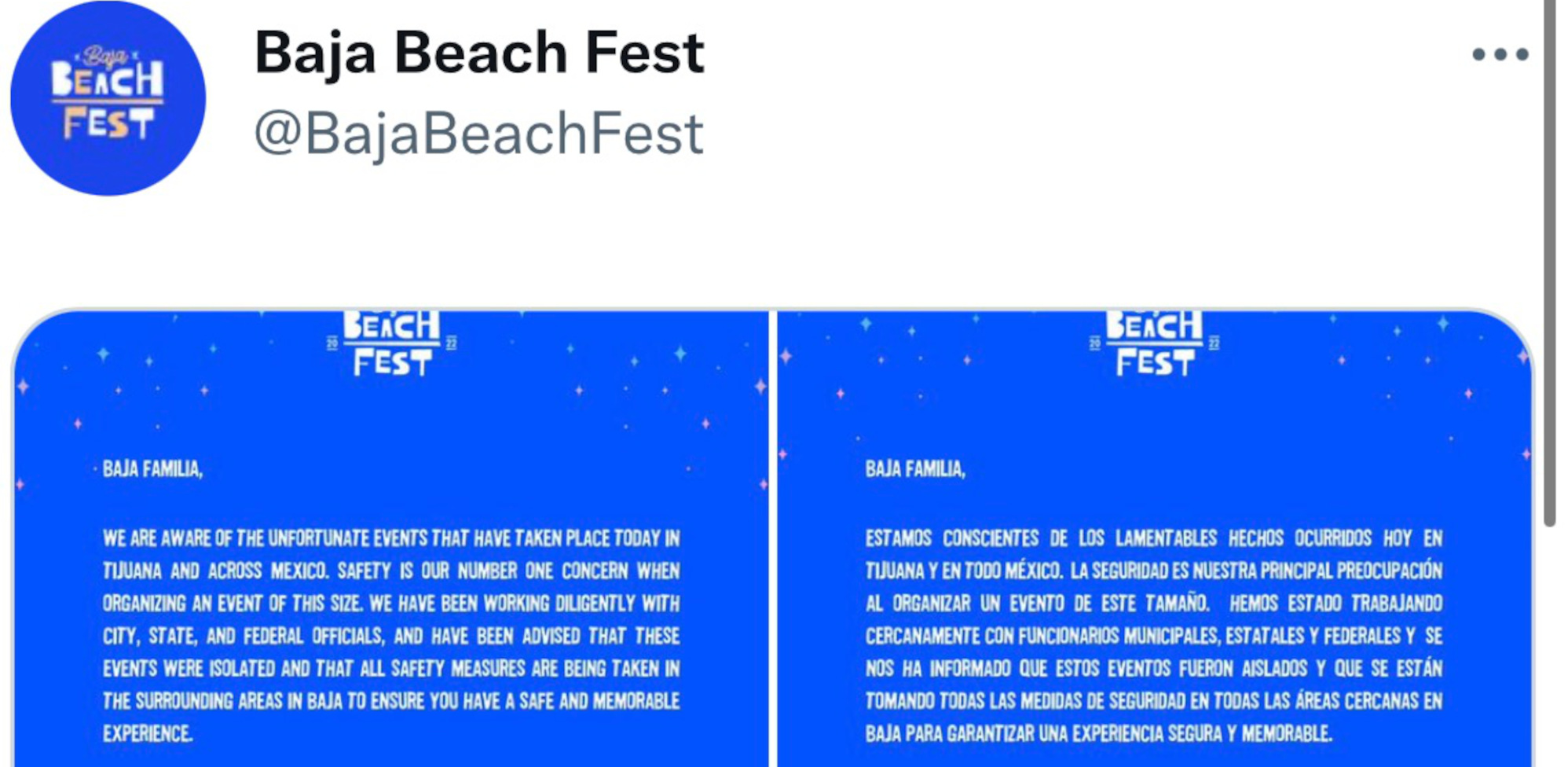Baja Beach Fest Continues Despite Local Violence