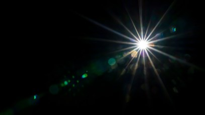 One star is photographed, like the one in the lullaby "Twinkle, Twinkle, Little Star."