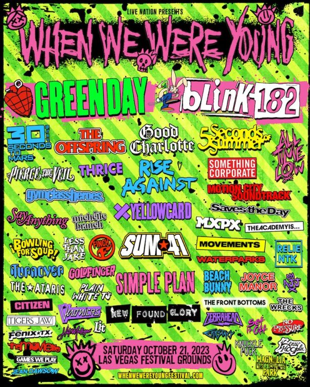 When We Were Young Fest Announces 2023 Lineup Featuring Green Day