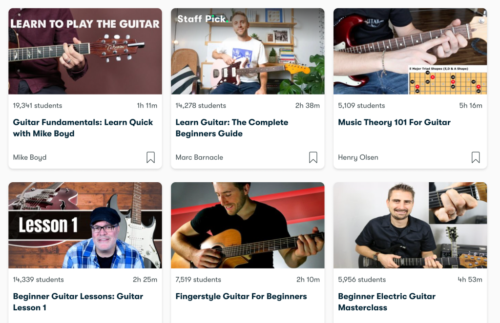 5 Best Online Guitar Lessons Lifetime Access or Subscribe {2023}
