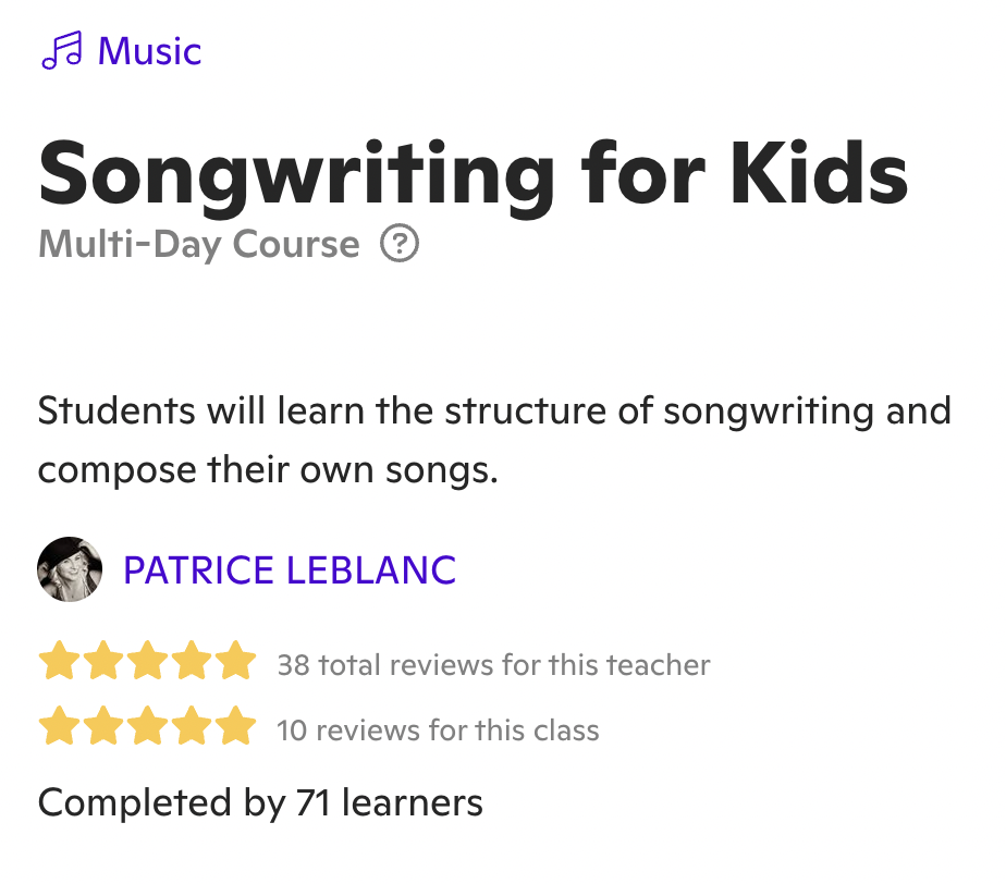 best online songwriting courses
