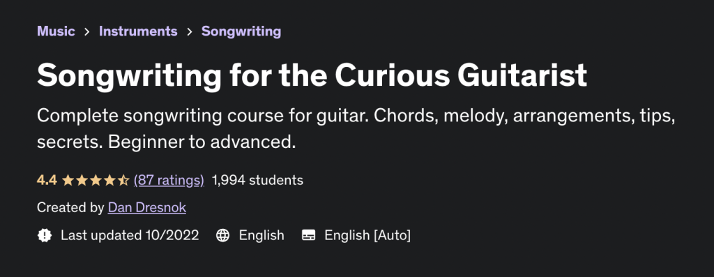 best online songwriting courses