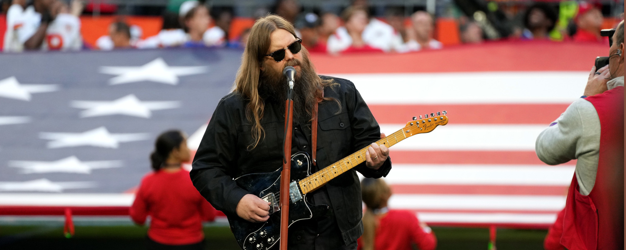 Watch: Chris Stapleton Wows with National Anthem at Super Bowl LVII