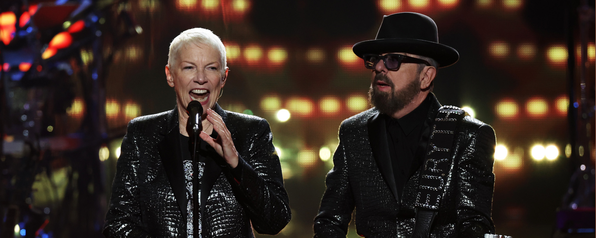 Eurythmics Annie Lennox and Dave Stewart Talk Sweetest Dreams