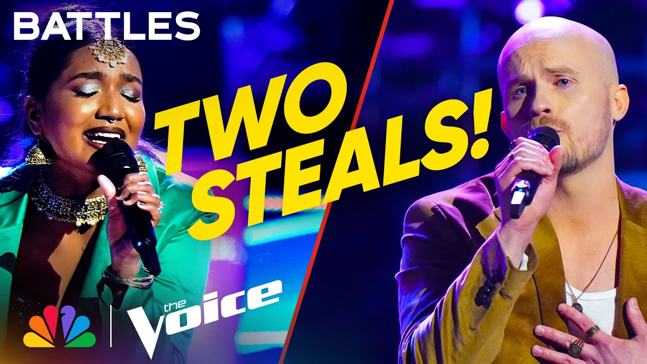 EJ Michels and Tasha Jessen Face Off on ‘The Voice’ Battle Rounds 100