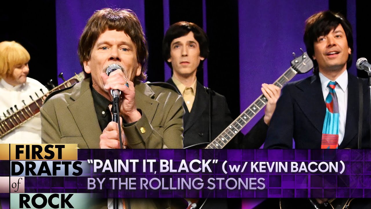 Kevin Bacon, Jimmy Fallon Rewrite Rolling Stones' Paint It Black