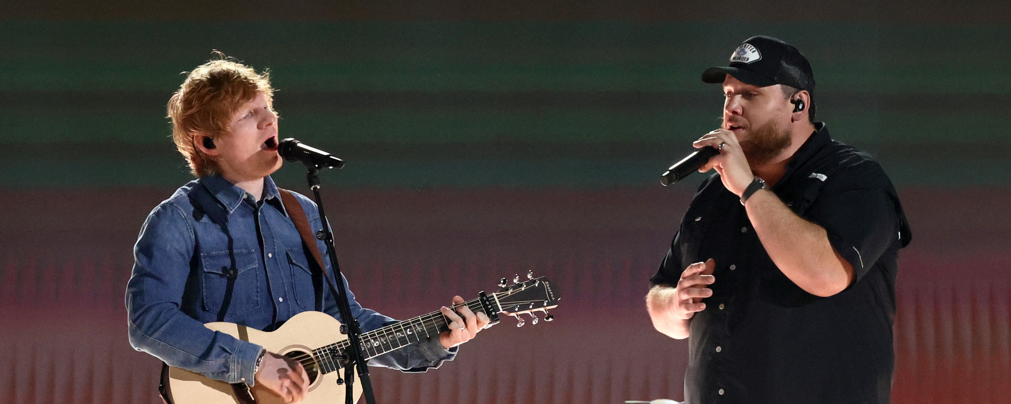 Ed Sheeran Makes ACM Awards Debut Alongside Luke Combs