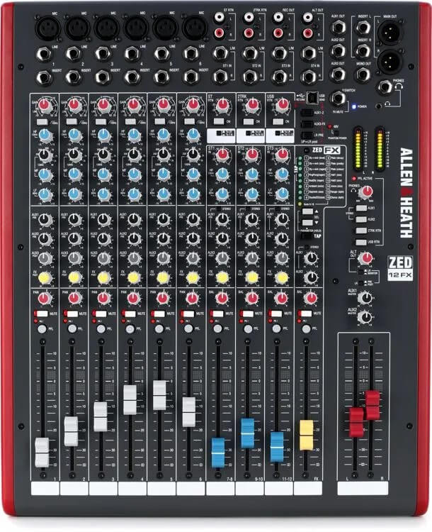 Allen & Heath Zed-12FX 12-Channel Audio Mixer