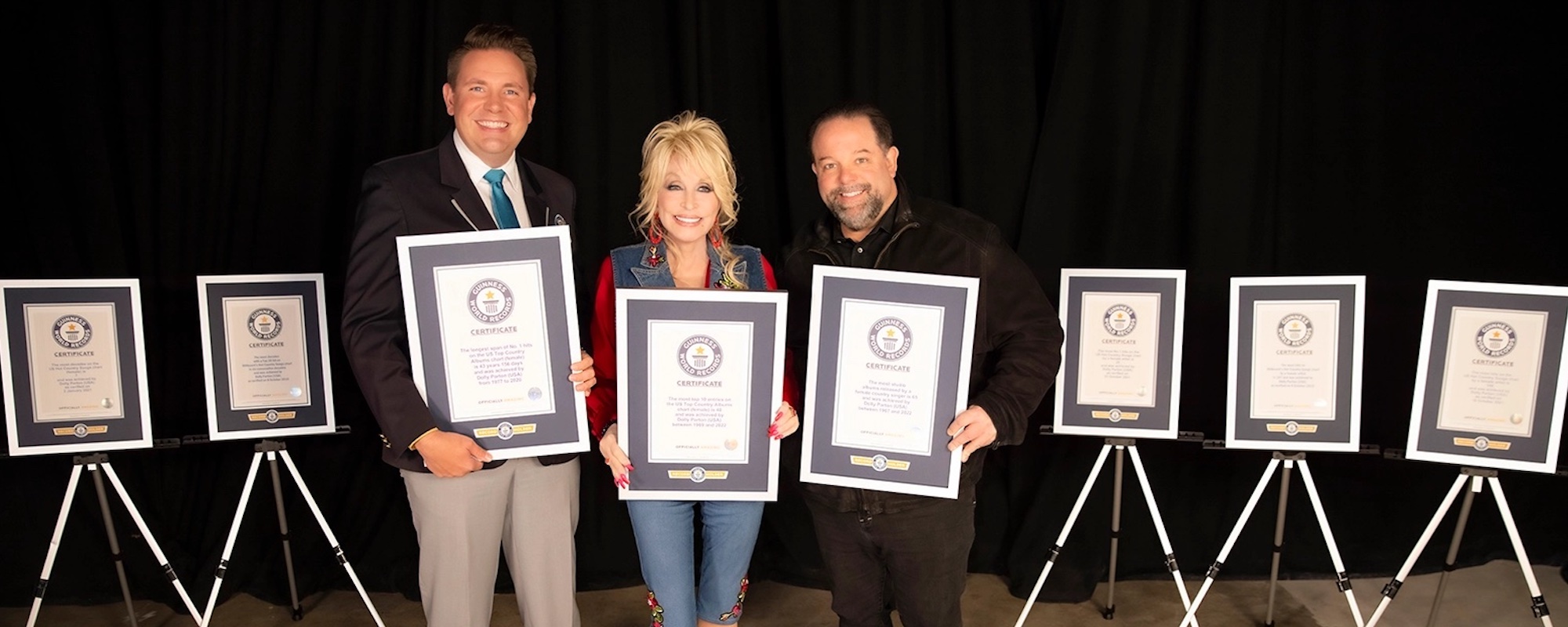 Dolly Parton Earns Three New Guinness World Record Titles