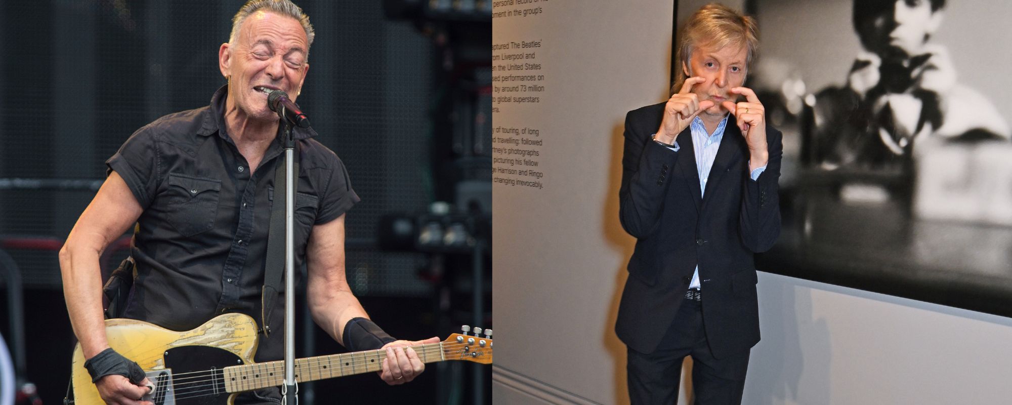 Paul McCartney Claims Bruce Springsteen ‘Ruined’ Live Concerts While Launching His Photo Exhibition