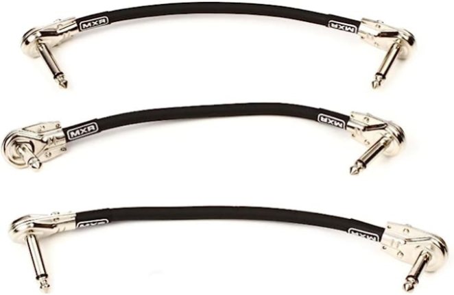 MXR 3PDCP06 Right Angle Pedalboard Patch Cable - 6-inch (3-pack)