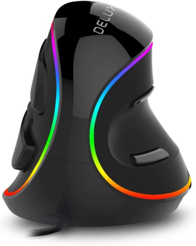 DeLUX Ergonomic Mouse (M618Plus RGB-Wired)