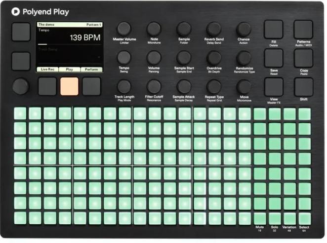 Polyend Play Audio and MIDI Sampler, Sequencer, and Groovebox