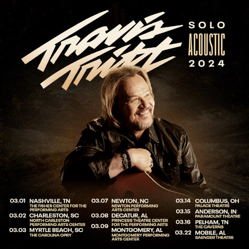 Travis Tritt Announces Solo Acoustic Tour Dates for 2024