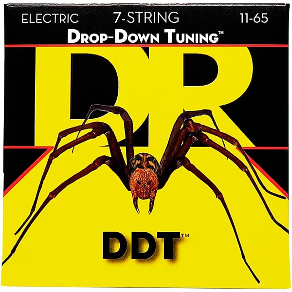 DR Strings DDT7-11 Drop-Down Tuning Nickel Plated Steel Electric Guitar Strings