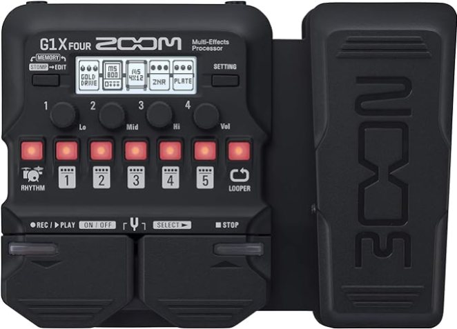 Zoom G1X FOUR Guitar Multi-Effects Processor with Expression Pedal
