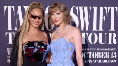 Beyoncé and Taylor Swift at the 'Eras Tour' premiere