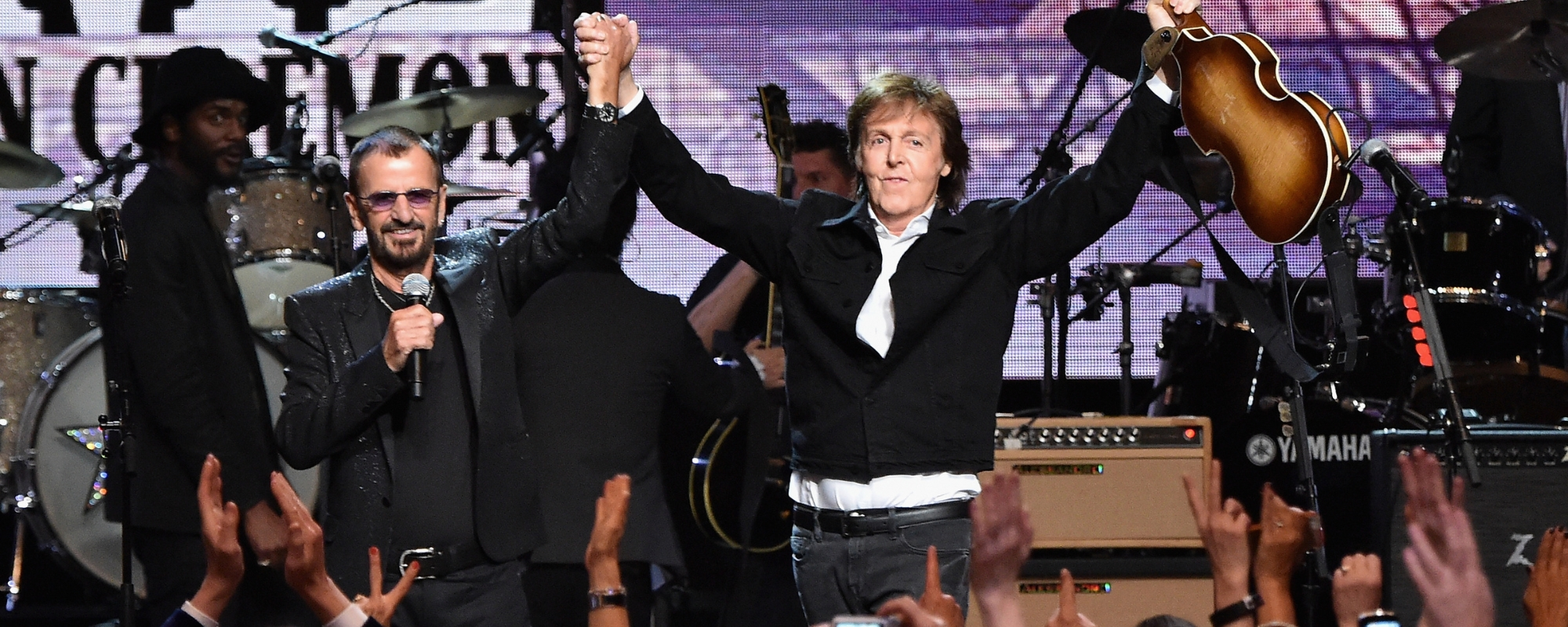 Peace, Love, & Pasta: Paul McCartney Posts Photo of Him Sharing a Meal with Ringo Starr