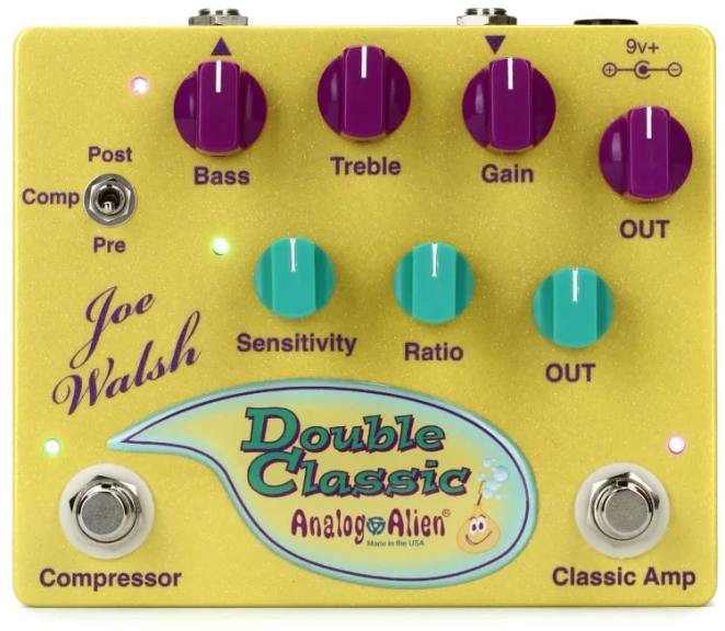 Analog Alien Joe Walsh Double Classic Compressor / Overdrive Pedal