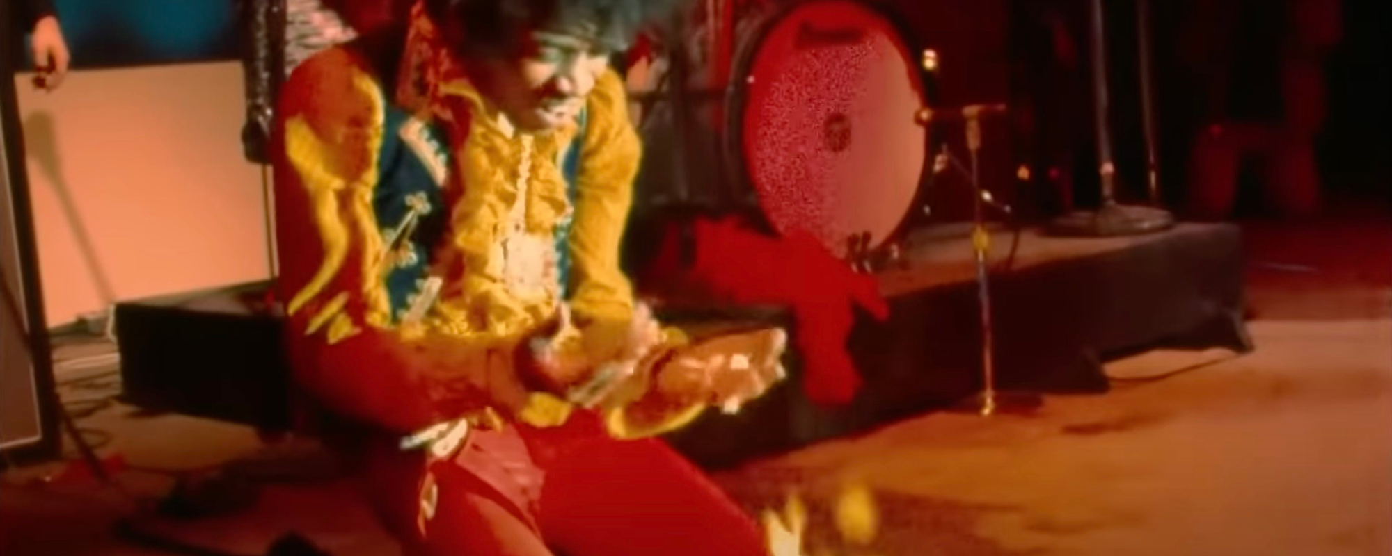Remember When: Jimi Hendrix Humps, Burns, Smashes, and Gifts His Hand-Painted Guitar to a Stunned Monterey Crowd—All to Outdo The Who