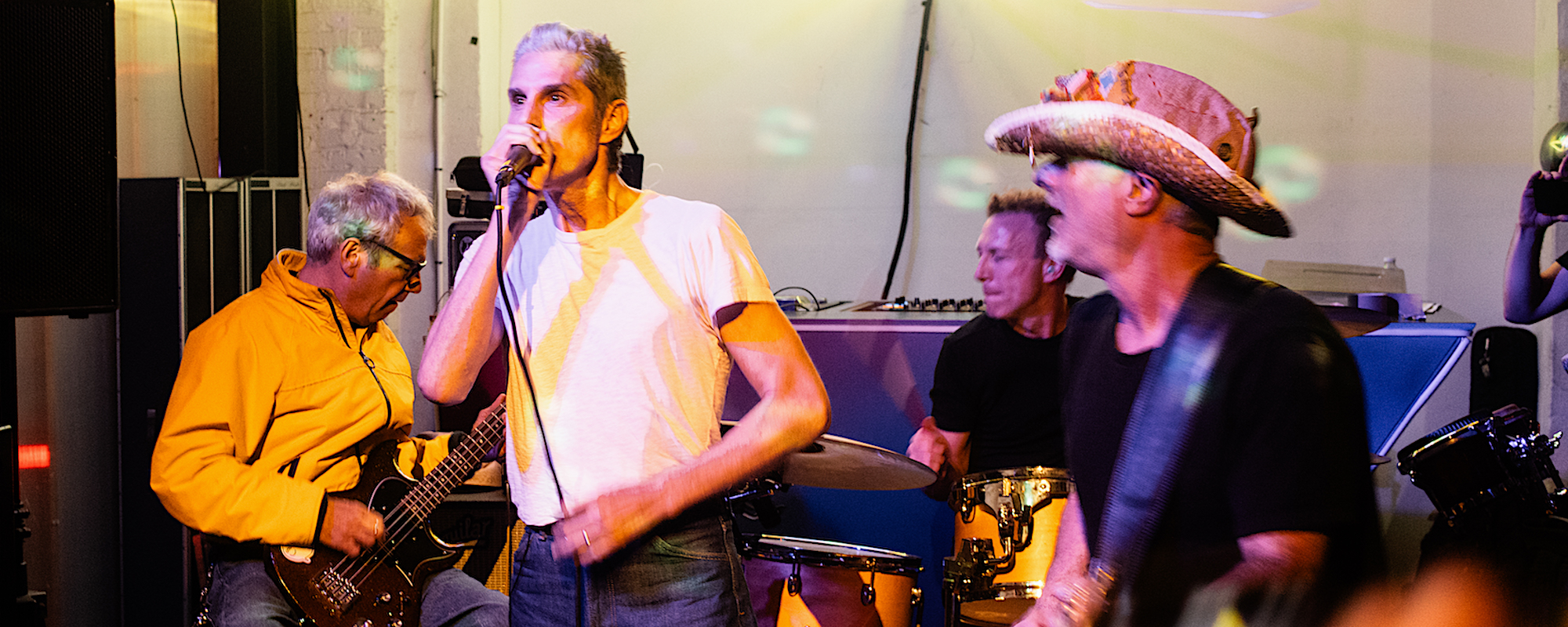 P*rno for Pyros Reunite with Bassist Mike Watt at Secret Los Angeles Loft Party (See Gallery)