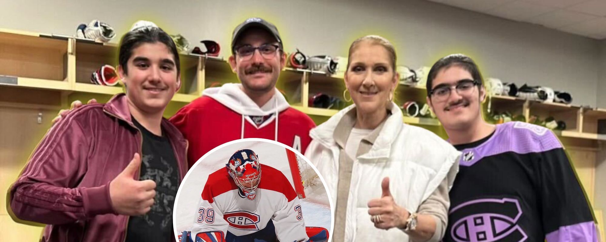 Celine Dion Makes Rare Public Appearance with Sons at Montreal Canadiens Game