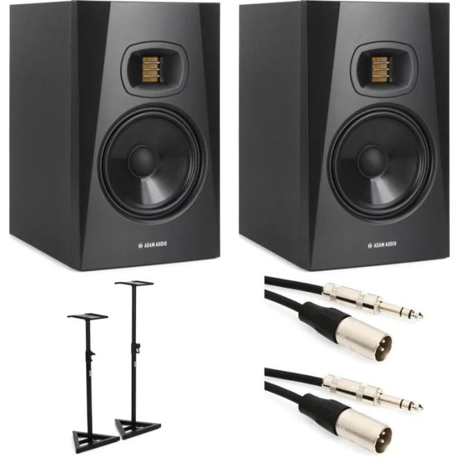 ADAM Audio T7V with Stands and Cables