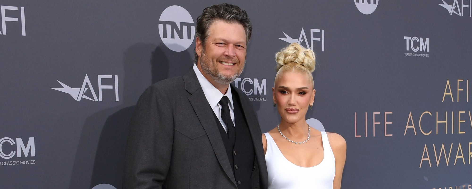 Gwen Stefani & Blake Shelton are Dressed to the Nines With Their 3 Sons for Family Christmas Card