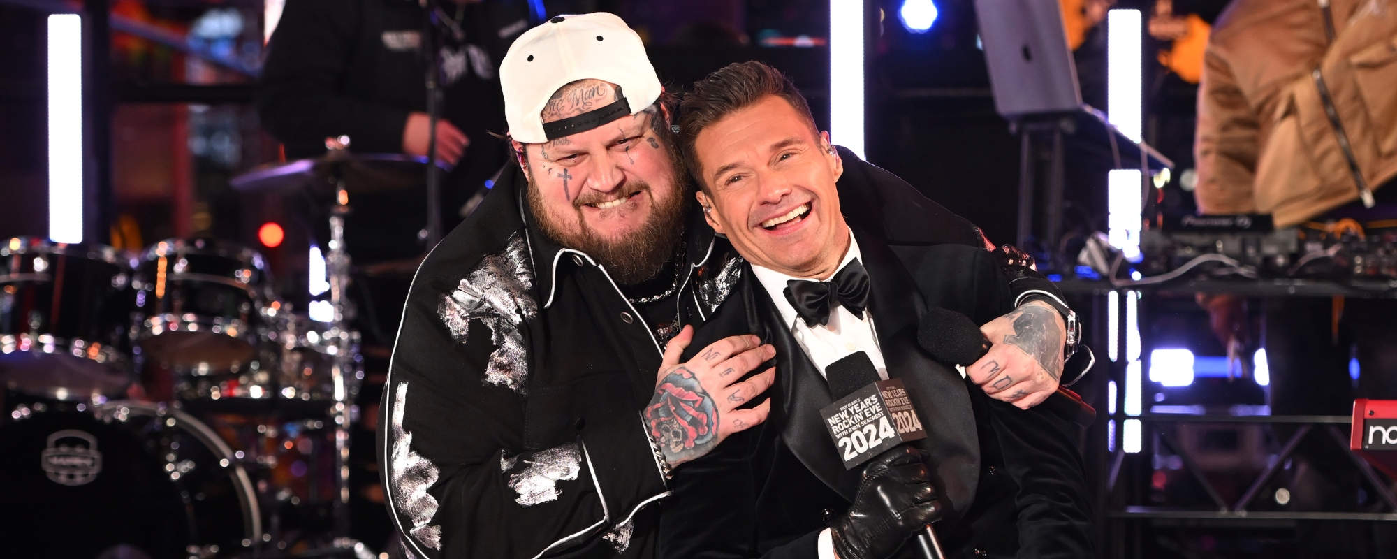 Watch Jelly Roll Swoop Ryan Seacrest Off His Feet, Perform Medley of Hits to Cap Off Breakout Year at ‘New Year’s Rockin’ Eve’