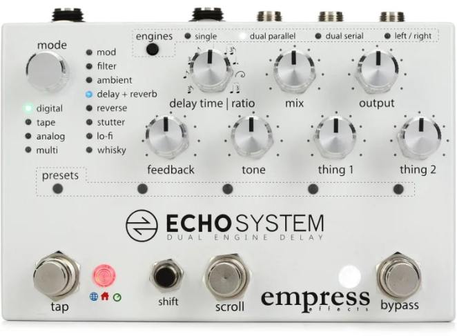 Empress Effects Echosystem Dual Engine Delay Pedal