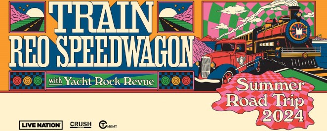 Train, REO Speedwagon Summer Road Trip 2024 Tour Poster (Courtesy of Live Nation)