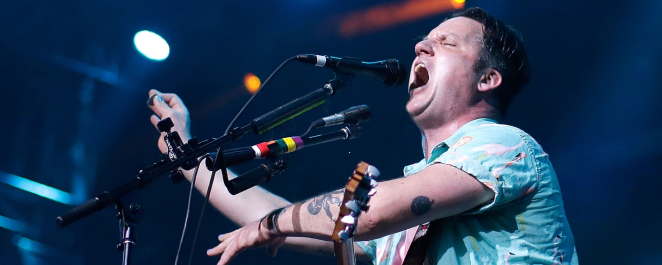 Modest Mouse frontman Isaac Brock performs onstage