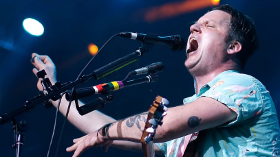 Modest Mouse frontman Isaac Brock performs onstage