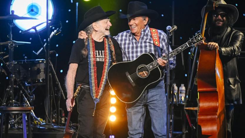 Willie Nelson and George Strait