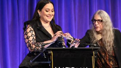 Patti Smith and Lily Gladstone