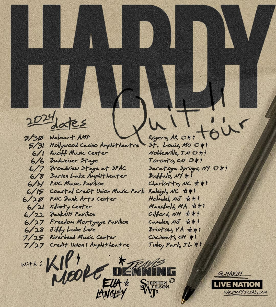 HARDY S Quit Tour 2024 How To Get Tickets More American Songwriter   Hardytour 