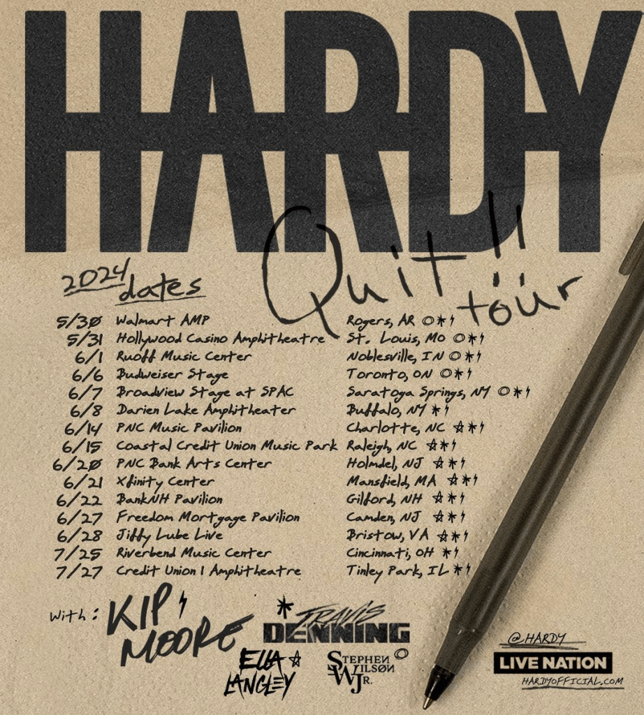 HARDY’s Quit!! Tour 2024 How To Get Tickets & More American Songwriter