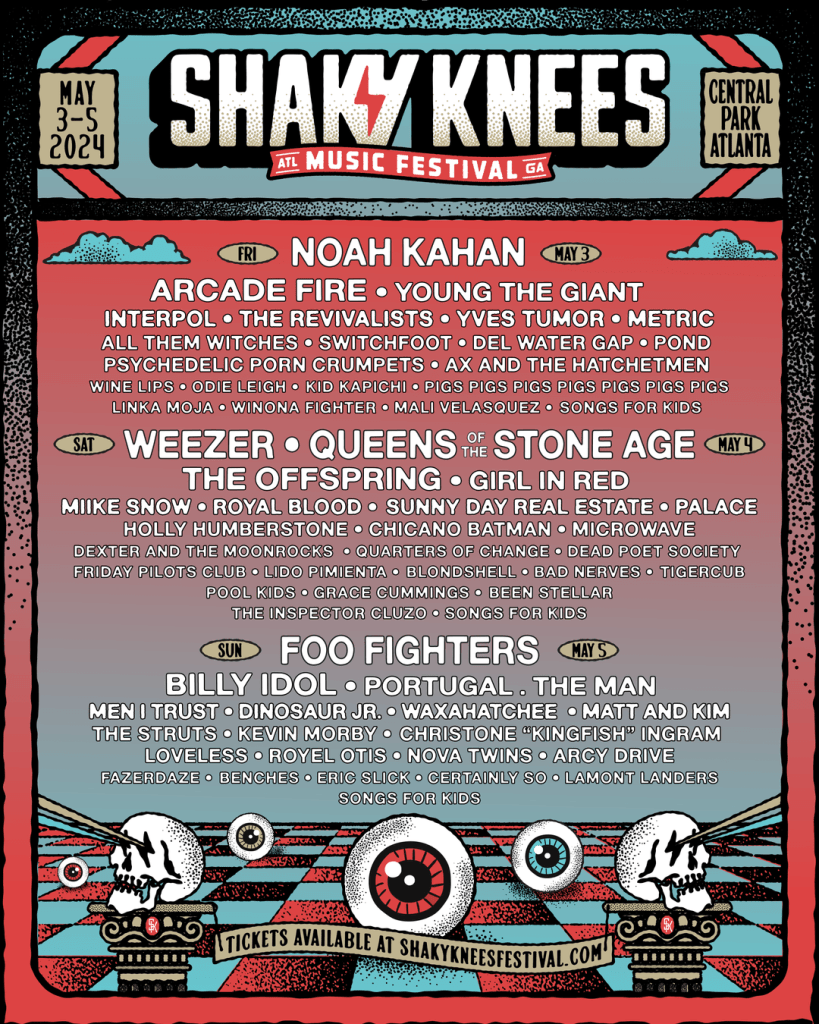 shaky knees lineup