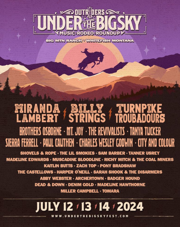 under the big sky lineup