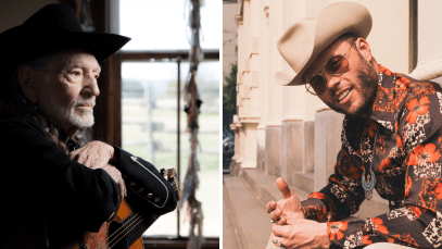 Willie Nelson and Charley Crockett