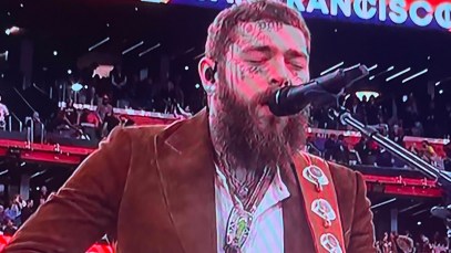 Post Malone performs at Super Bowl 2024 and the internet is buzzing.