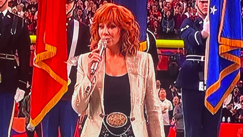 Reba McEntire has beautiful performance of the National Anthem at Super Bowl 2024