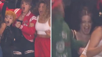 Lana Del Rey takes a tumble as Taylor Swift celebrates Chiefs Super Bowl win