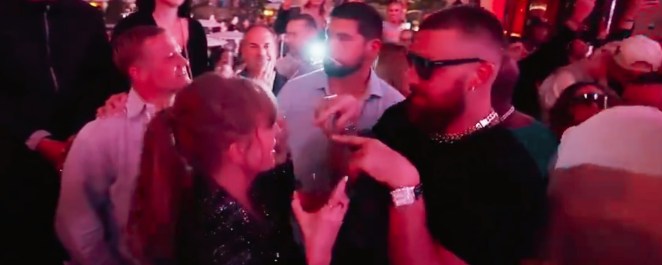 Travis Kelce sings Taylor Swift song at Chiefs Super Bowl After-Party