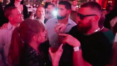 Travis Kelce sings Taylor Swift song at Chiefs Super Bowl After-Party