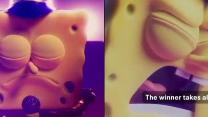 Spongebob Steals the show with "Sweet Victory" Super Bowl 2024 Performance