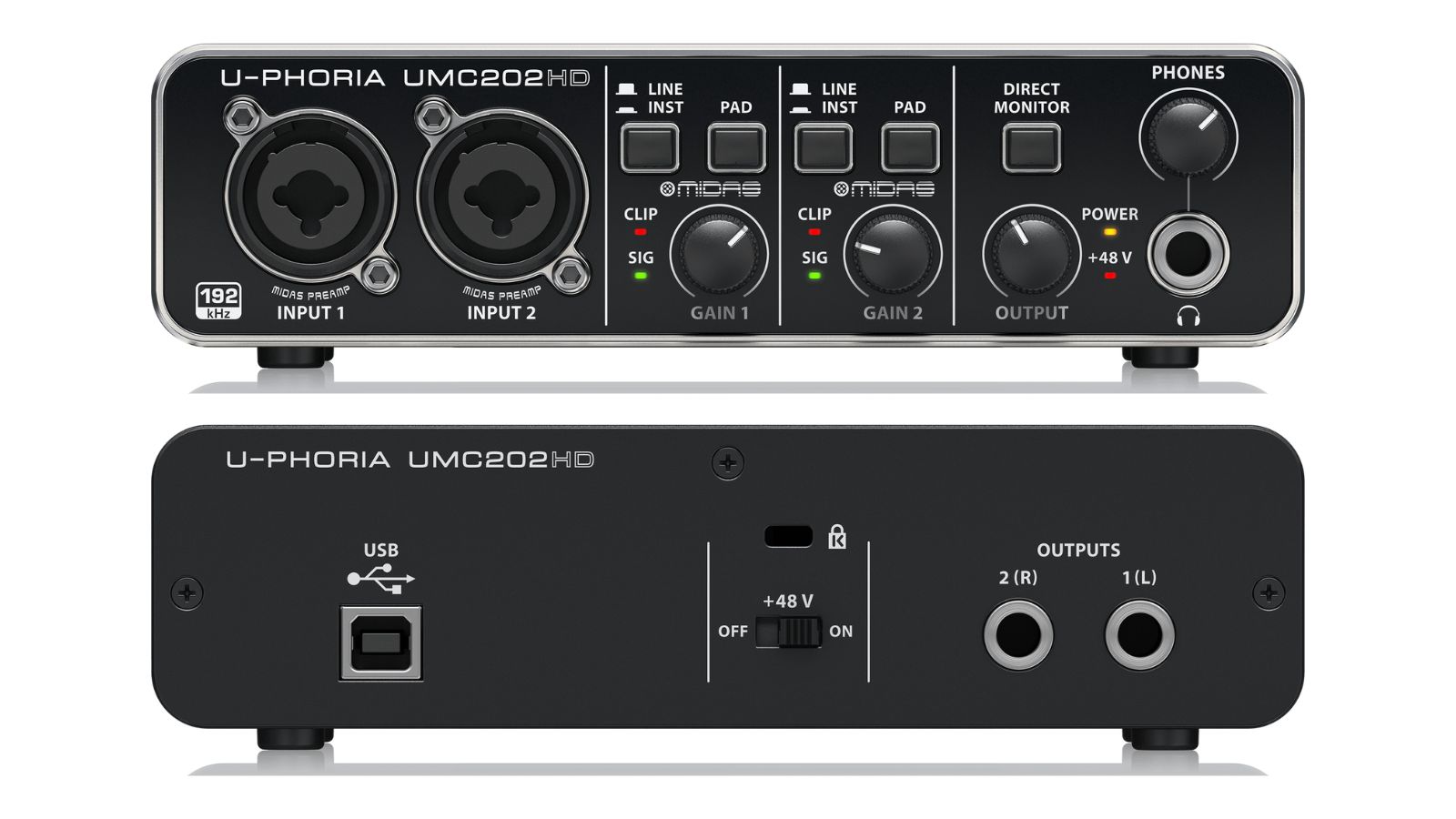 ☆BehringerオーディオインターフェイスU-PHORIA UMC202HD UMC202HD U-PHORIA - 製品一覧 - ベリンガー公式ホームページ