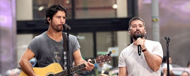 Shay Mooney and Dan Smyers perform on NBC's "The Today Show" in July 2023.