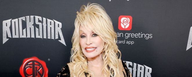 Dolly Parton attends her Rockstar VIP Album Release Party in November 2023.