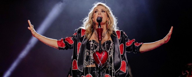 Carrie Underwood Cryptically Posts Then Deletes Video from Super Bowl Stadium, Secret Performance Chatter Swirls